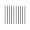 Nuvo Iron 32in LONG x 1in WIDE BLACK RECTANGULAR GALVANIZED STEEL BALUSTERS, 10PK RCTB32 - alternate 1